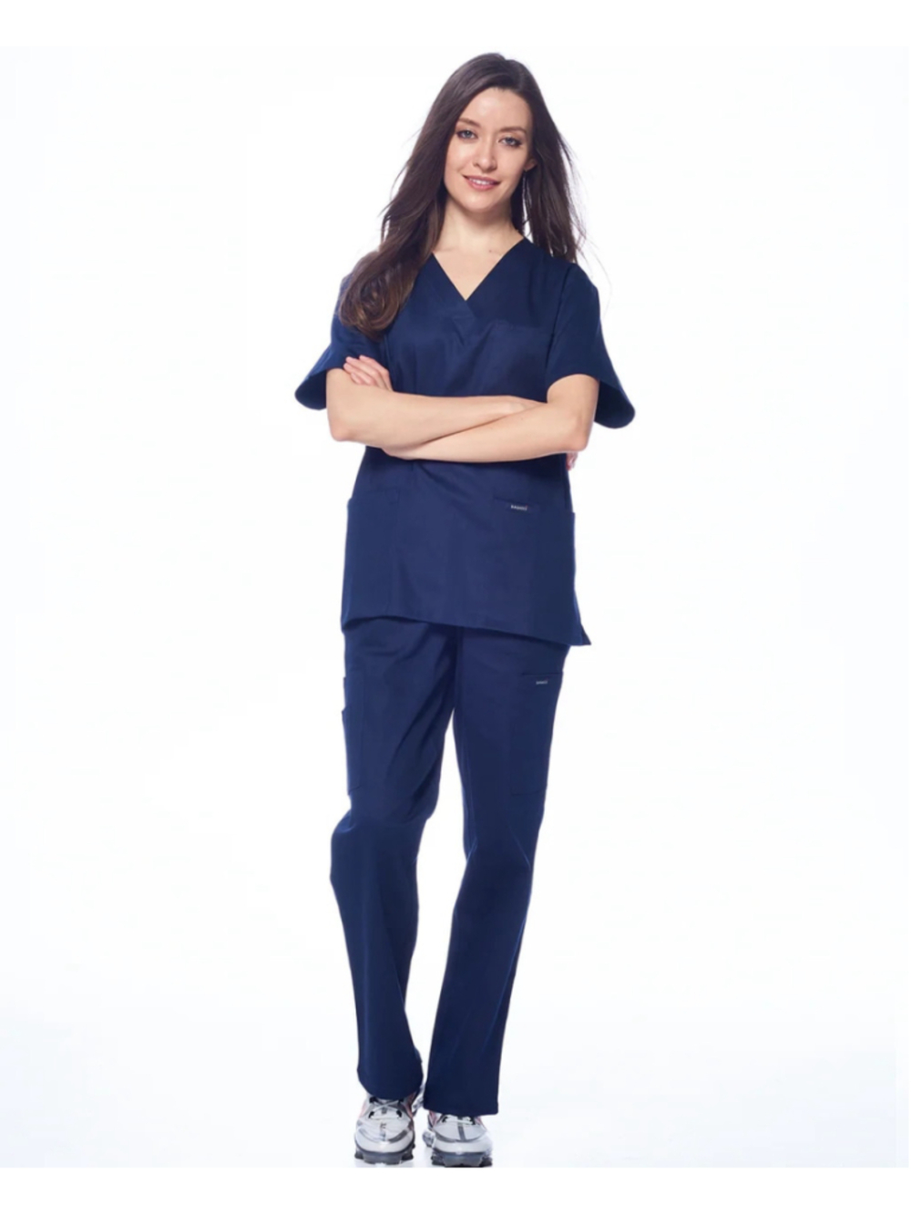 Dagacci Medical Scrubs Uniform Unisex Scrub Set Incudes: Top and Pants Size 2XL